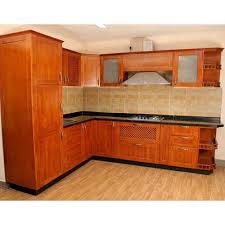 Rubber Wood Modular Kitchen
